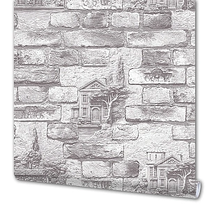 Обои флизелиновые Кирпичи серые 0.53 м 316 11